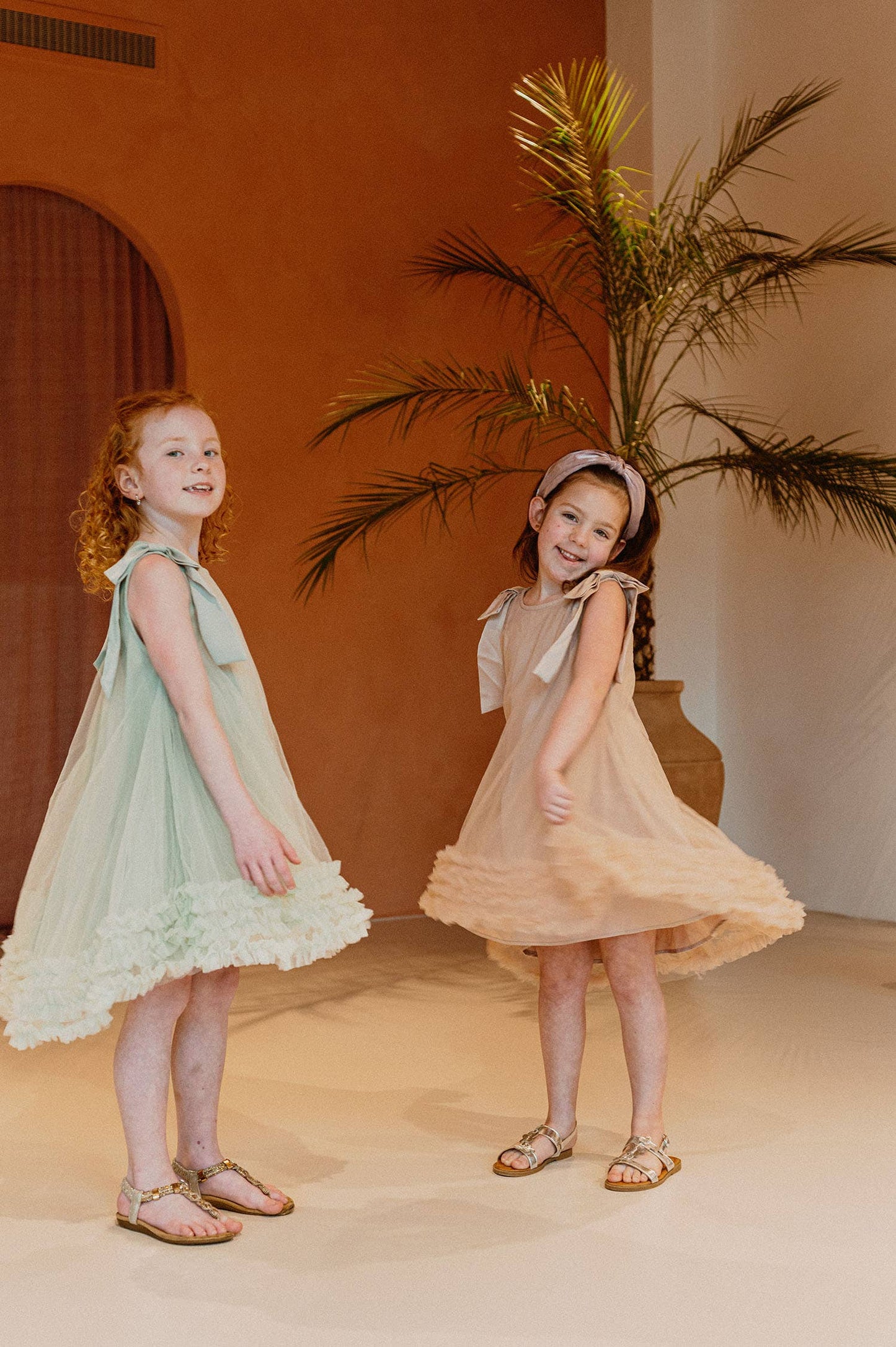 Abito in tulle Demelza: Verde / 5-6 ANNI