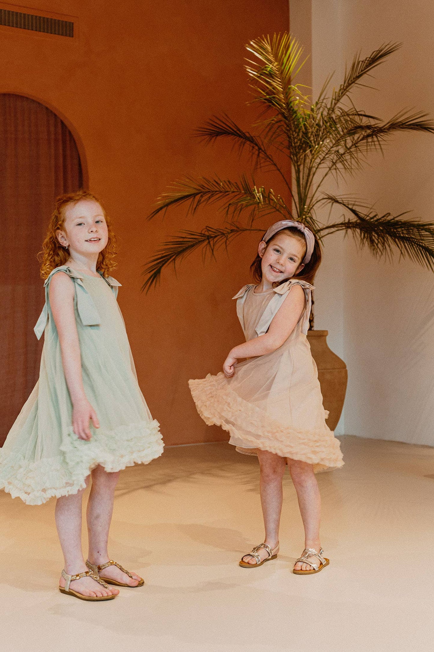 Abito in tulle Demelza: Verde / 5-6 ANNI