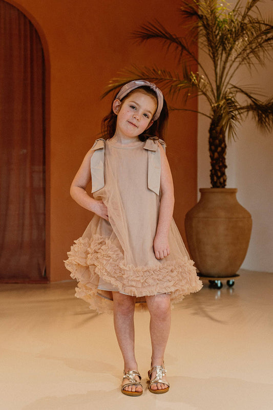 Abito in tulle Demelza: Rosa / 1-2Y